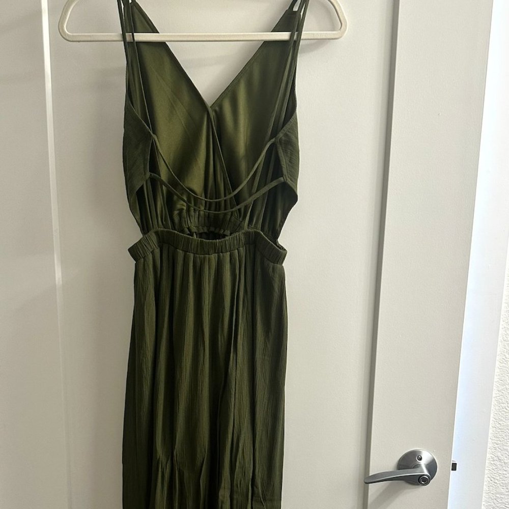Olive Green Summer Dress